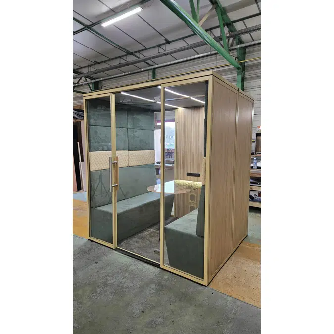 Work in cabin - QUATTRO+ - Acoustic office booth