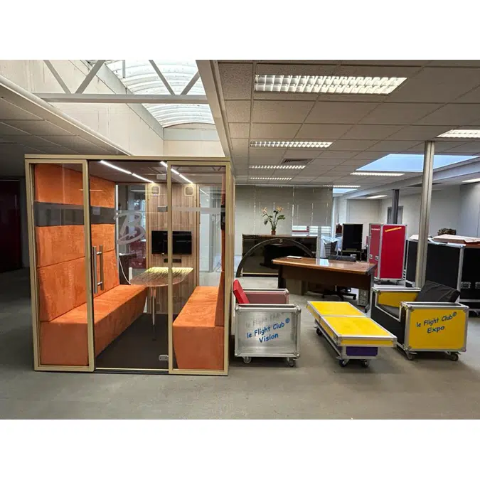 Work in cabin - QUATTRO+ - Acoustic office booth