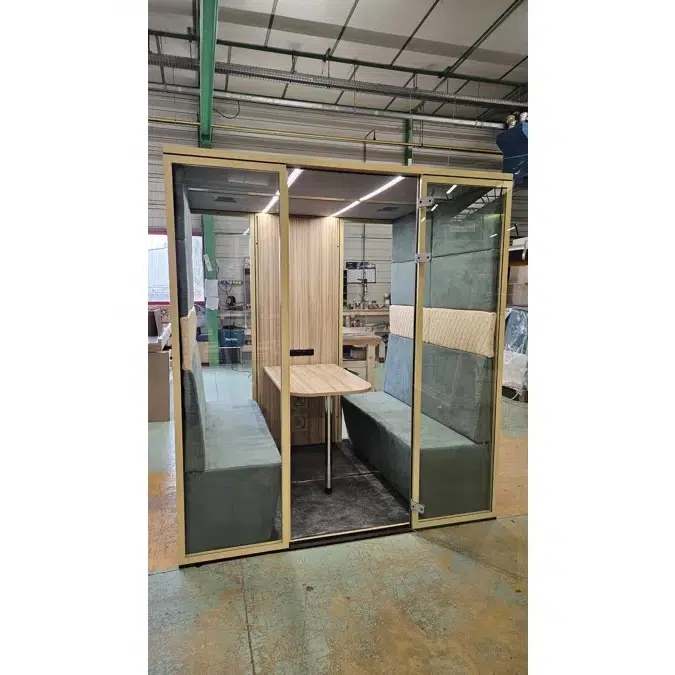 Work in cabin - QUATTRO+ - Acoustic office booth