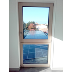 fdv13 | fenêtre ouvrant à la française 2 vantaux, avec oscillo-battant, sur allège vitrée ou panneau plein