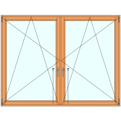 Image for FDV13 | Set of two single windows with tilt and turn