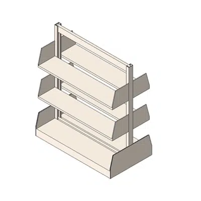 изображение для Static Cantilever Shelving Double Face Plain