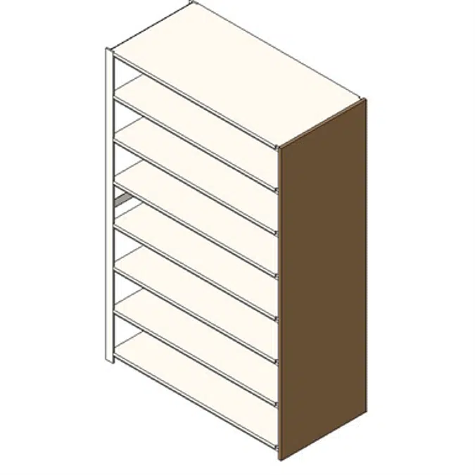 Static 4 Post Shelving Adder Open Uprights