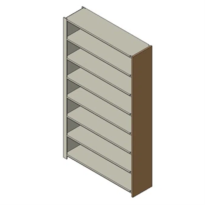 Static 4 Post Shelving Adder Closed Uprights