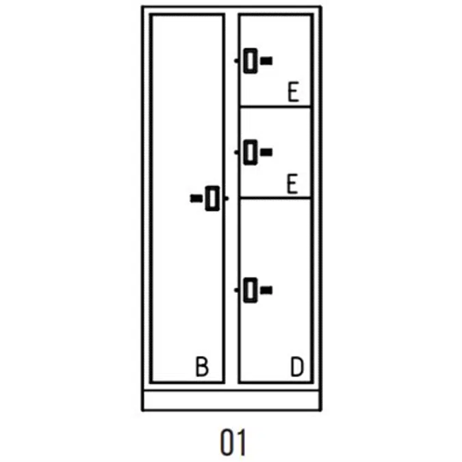 Evidence Storage Locker Pass-Thru 4 Openings