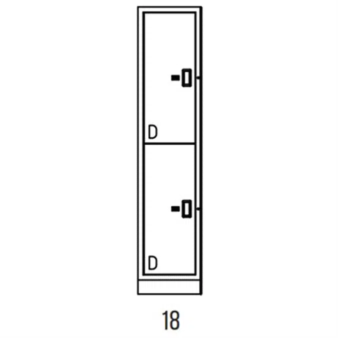 Evidence Storage Locker Non-Pass-Thru 2 Openings