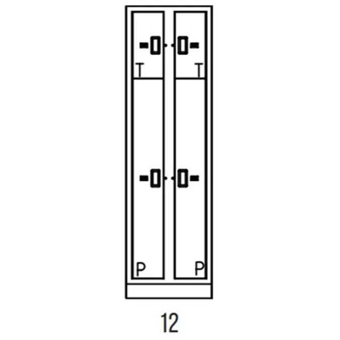 Evidence Storage Locker Non-Pass-Thru 4 Openings