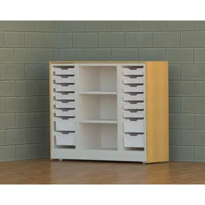 Image for Totes in 4-Post FreeSpan™ Flexible Shelving
