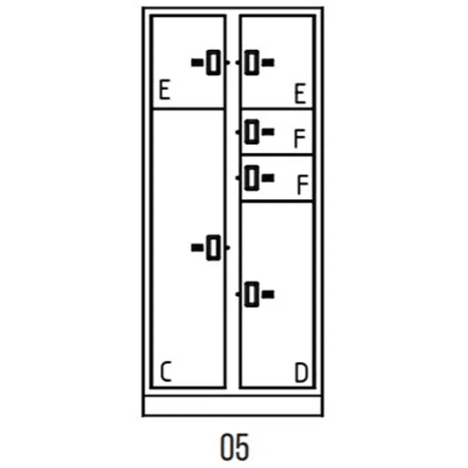 Evidence Storage Locker Non-Pass-Thru 6 Openings