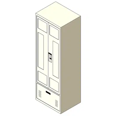Personal Storage Locker Double Door Drawer Simplified Mesh图像