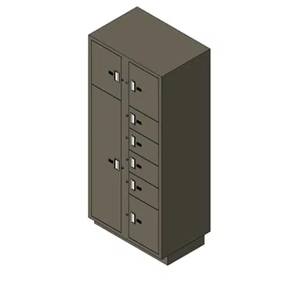 BIM objects - Free download! Extra deep storage cabinet SPIRIT  1900x1020x635mm