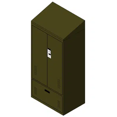 Personal Storage Locker Double Door Drawer Slope Top图像
