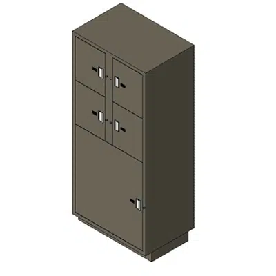 Evidence Storage Locker Non-Pass-Thru 5 Openings 이미지