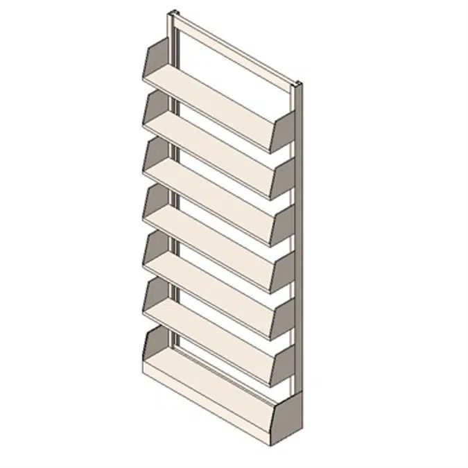 Static Cantilever Shelving Single Face Plain