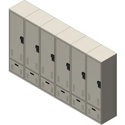 Personal Storage Locker Bank - Single Door & Drawer (ADA Compliant)图像