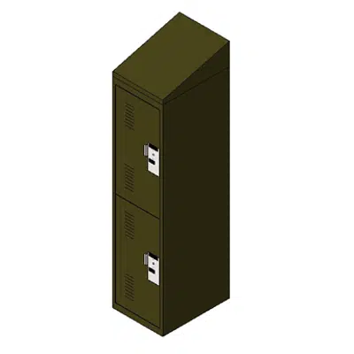 Image for Personal Storage Locker  2 Tier Single Door Slope Top