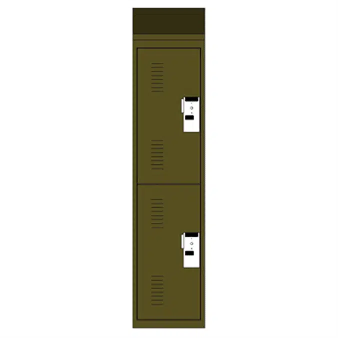 BIM objects - Free download! Rebel Athletic Lockers - 2 Tier - 48