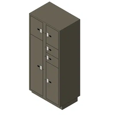 Evidence Storage Locker Pass-Thru 6 Openings 이미지