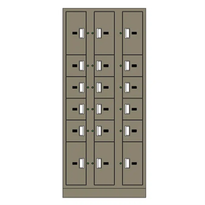 BIM objects - Free download! Evidence Storage Locker Pass-Thru 18 ...