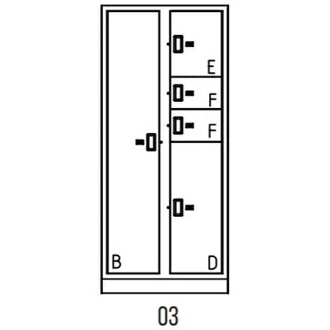 Evidence Storage Locker Non-Pass-Thru 5 Openings