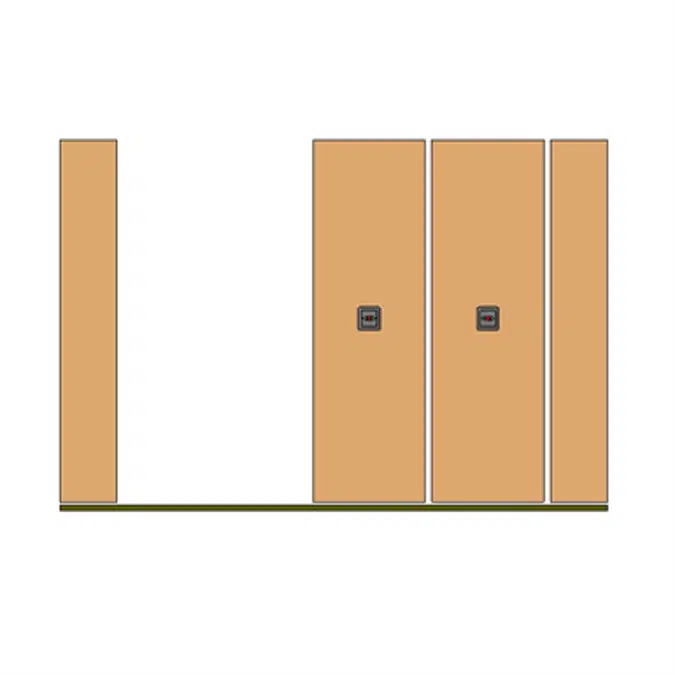 High Density Mobile 4 Post Shelving System Surface Rail