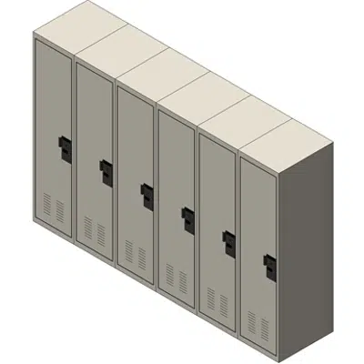 Personal Storage Locker Bank - Full Door (ADA Compliant)图像