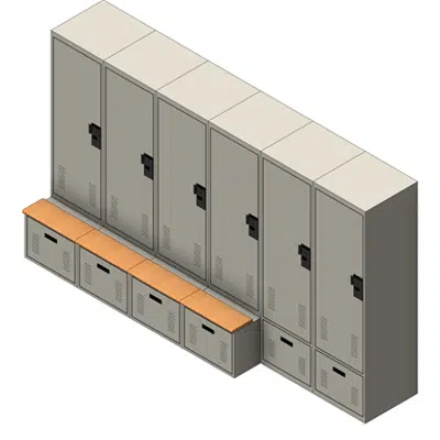 Image for Personal Storage Locker Bank - Combo (ADA Compliant)