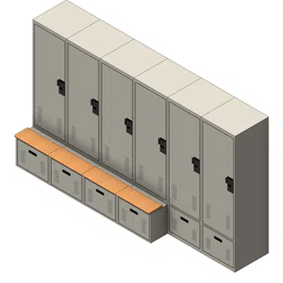 bilde for Personal Storage Locker Bank - Combo (ADA Compliant)