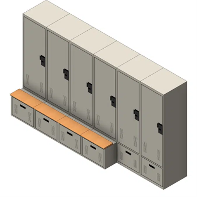 Personal Storage Locker Bank - Combo (ADA Compliant)