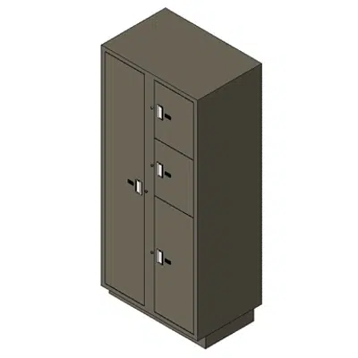 Image for Evidence Storage Locker Non-Pass-Thru 4 Openings - Non Pass-Thru