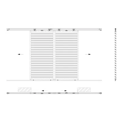 Symmetrical sliding system 이미지