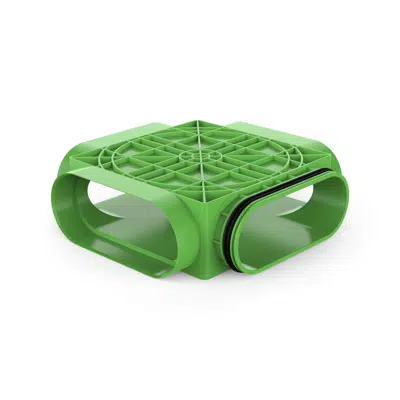 Image for DucoFlex Manifold box (floor and ceiling) 3x oval