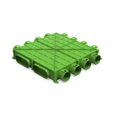 Image for DucoFlex Manifold box (floor) 12x63 2x oval air ducts