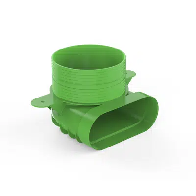 รูปภาพสำหรับ DucoFlex 90° Bend splitter vent connector short, oval D125