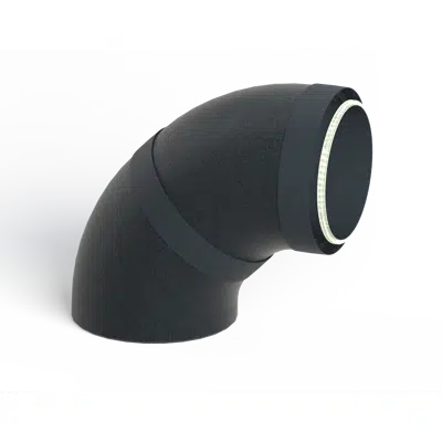 billede til DucoFlex insulated 90° bend with integrated coupler D200