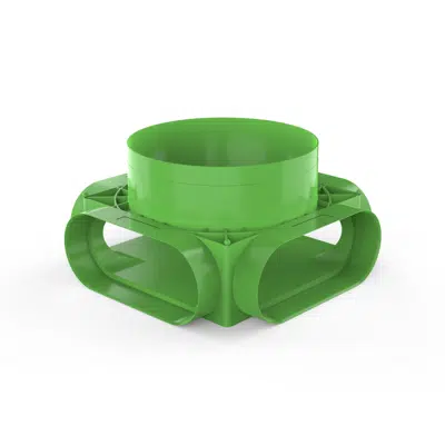 Image for DucoFlex Manifold box (floor and ceiling) 4x oval D160