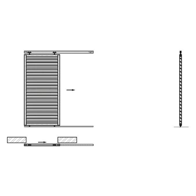 Single sliding system