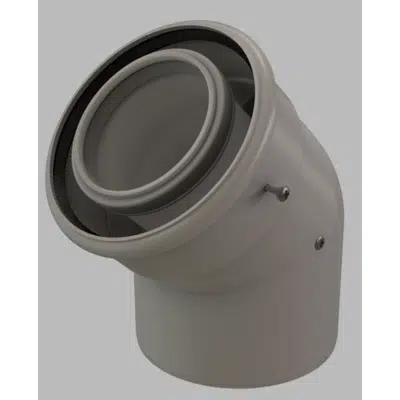Image pour 3"/5" x 45 Concentric PPs/Alu Elbow