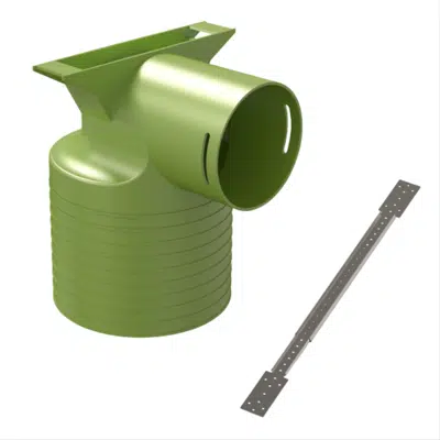 Imagem para Ubbink Air Excellent 1x AE34C Valve Adaptor 125mm 90° with mounting strip}