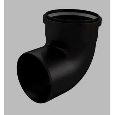 Image for 6" x 87 Elbow PPs-UV Black