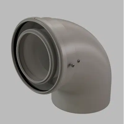 Image for 4"/6" x 87 Concentric PPs/Alu Elbow