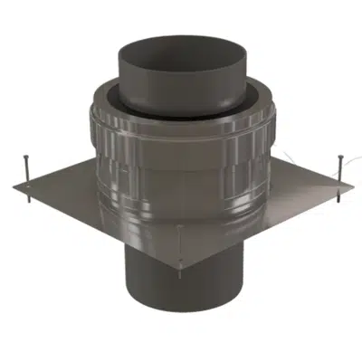 изображение для 10" Chimney Cover SS w/ 20" PPs End Pipe