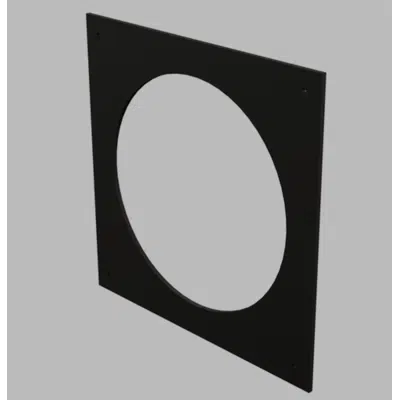 Image for 12" PPs Wall Plate Black