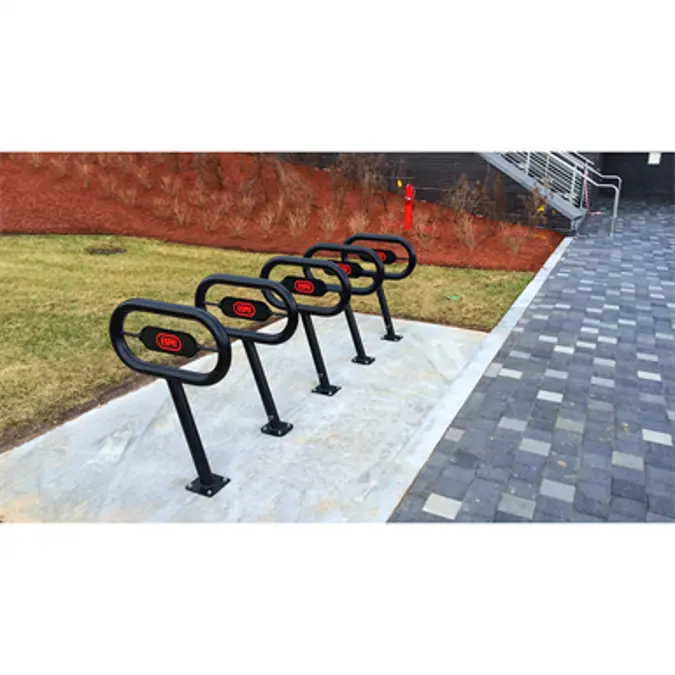Objetos BIM - ¡Descarga gratis! Urban Bicycle Parking City Bike Rack ...