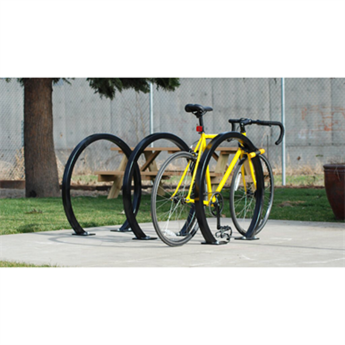 BIM objects - Free download! Inverted U Hoop Runner Bike Racks CS200 ...