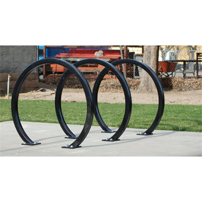 BIM objects - Free download! Inverted U Hoop Runner Bike Racks CS200 ...