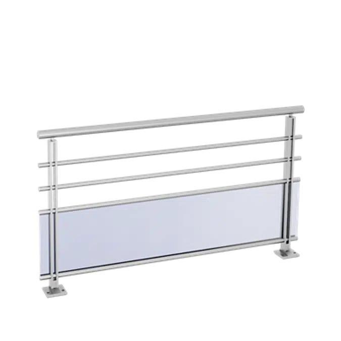BIM objects - Free download! Balustrades rails with base infill | BIMobject