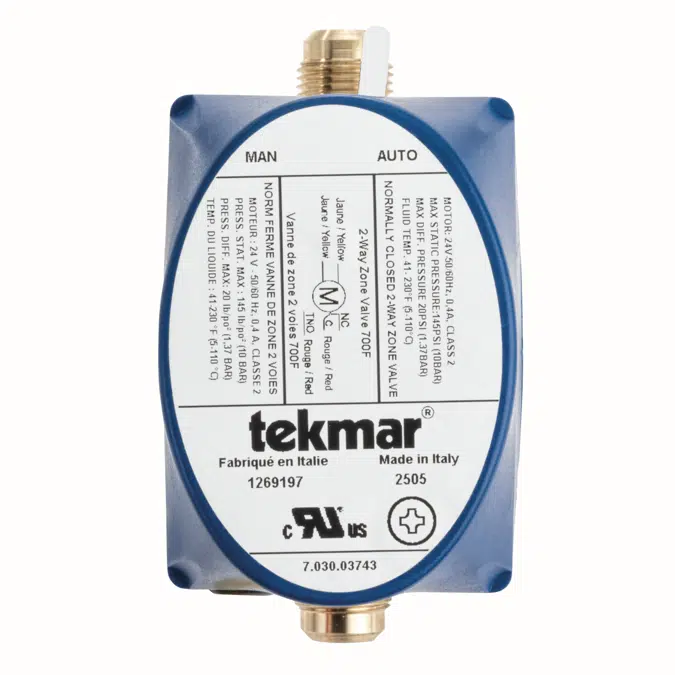 2-Way Zone Valve, 3/8 IN Flare - 700F