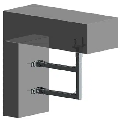 Image pour Slab/wall mounted HVAC hanger assembly 2xHc+1xVc