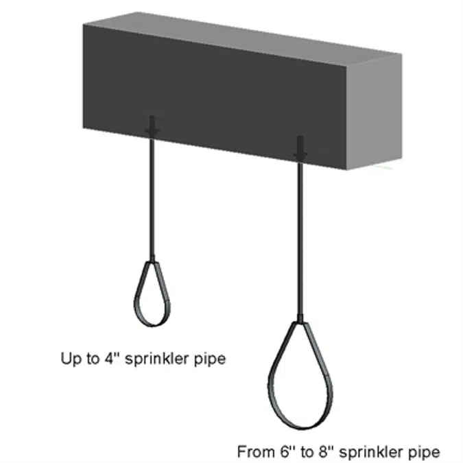 Slab mounted sprinkler hanger assembly